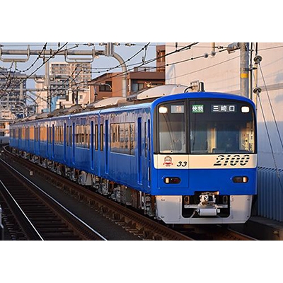 京急2100形(更新車・KEIKYU BLUE SKY TRAIN・マークなし) 8両編成セット(動力付き)