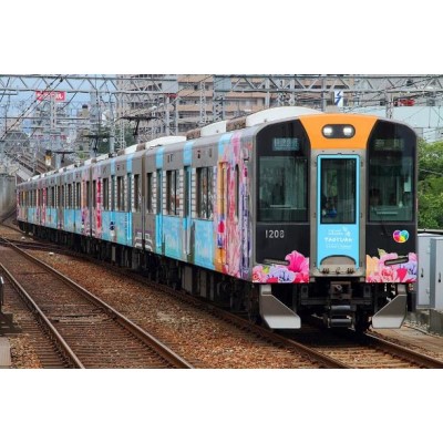 阪神1000系（阪神電車×桃園メトロ連携記念ラッピング列車）6両編成セット（動力付き） 商品画像
