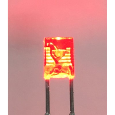 3mm 角形 抵抗内蔵LED 赤色(20本入) 商品画像