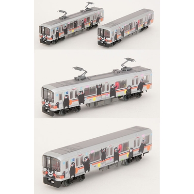 鉄道コレクション 熊本電気鉄道01形(くまモンラッピング・シルバー)2両セット 商品画像