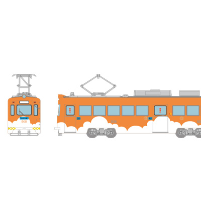 鉄道コレクション 阪堺電車モ501形 505号車（雲形オレンジ）  商品画像