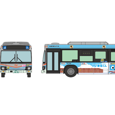 ザ バスコレクション 京浜急行バス 「けいまるくん」ラッピングバス（横浜みなとみらいバージョン） 商品画像