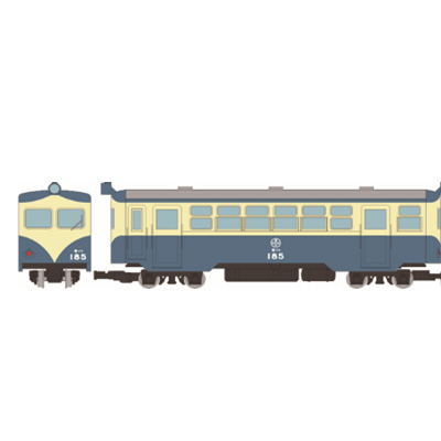 鉄道コレクション ナローゲージ80 猫屋線 キハ185（新塗装） ホワ7 2両セット