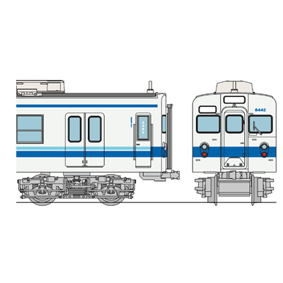 鉄コレ東武鉄道8000系8142編成 グッドデパートメント広告列車4両セット