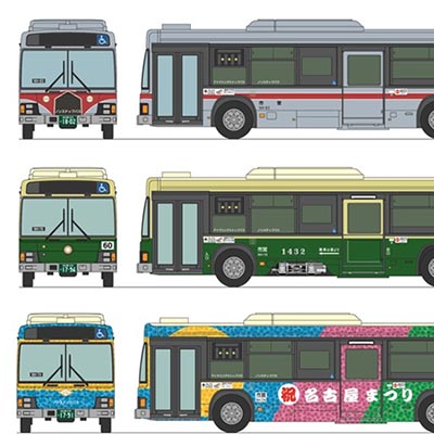 ザ バスコレクション 名古屋市交通局 100周年復刻デザイン3台セットB 商品画像