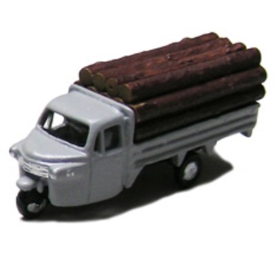 オート三輪トラック 木材 積載仕様（グレー）