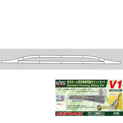 V1 島式ホーム用電動ポイントセット 　商品画像