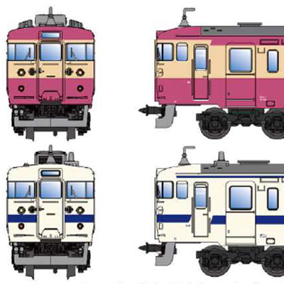 クハ455-600番代 （九州地区） 2両セット　商品画像