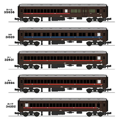 国鉄旧型客車 普通列車10両セット　商品画像