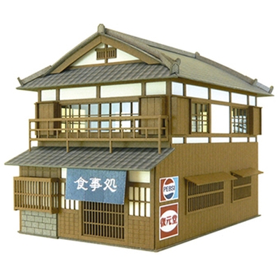 【HO】 入母屋造りの町家(ペーパークラフト)　商品画像