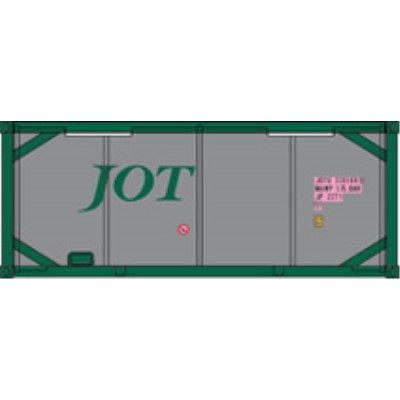 20ftタンクコンテナ フレームタイプ JOTグリーンシルバータンク2　商品画像