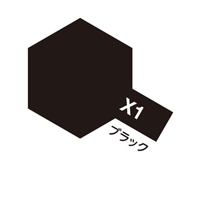 X-1 ブラック 光沢 エナメル塗料 タミヤカラー　商品画像