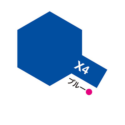 X-4 ブルー 光沢 エナメル塗料 タミヤカラー　商品画像