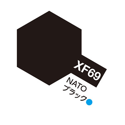 XF69 NATOブラック つや消し アクリルミニ タミヤカラー　商品画像