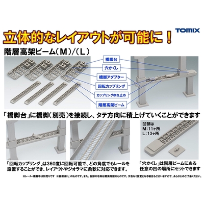 階層高架ビーム・M(4個入)　商品画像