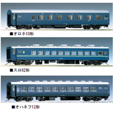 【HO】 10系客車(夜行急行列車)4両セット　商品画像