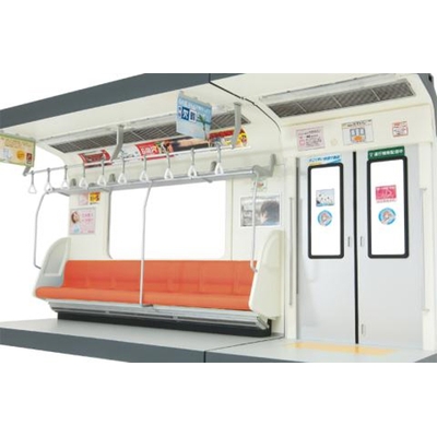 内装模型 通勤電車(オレンジ色シート)　商品画像