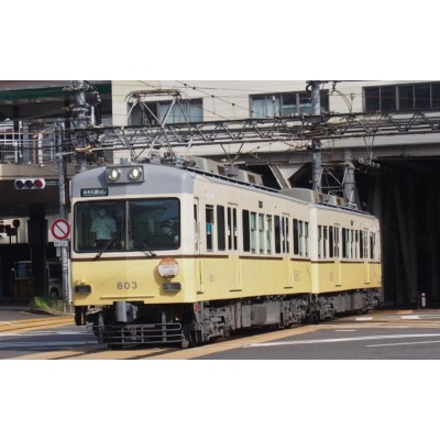 鉄道コレクション 京阪電車大津線600形1次車 （びわこ号色塗装車両）2両セット 　商品画像