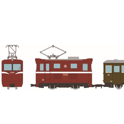 鉄道コレクション ナローゲージ80 猫屋線直通用路面電気機関車＋客車 2両セット　商品画像