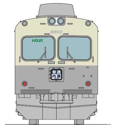 鉄道コレクション 北陸鉄道8000系8802編成 復刻塗装2両セット　商品画像