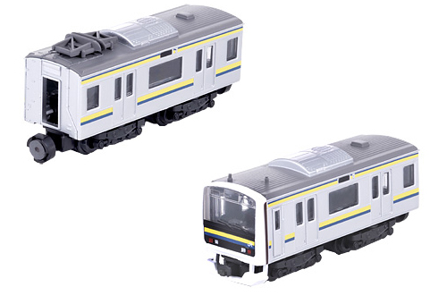 Bトレインショーティー 209系 房総色 2両セット 組み立てキット Nゲージ 鉄道模型 バンダイ