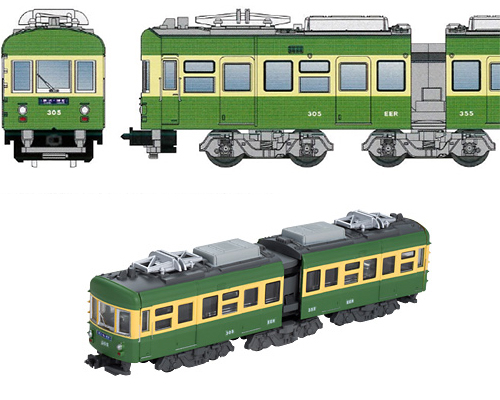 江ノ電305形更新後 2両セット | バンダイ 936844 鉄道模型 N