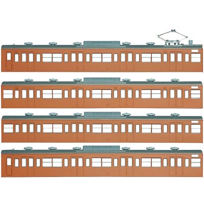 国鉄（JR）103系低運・非ユニット窓・冷改車・オレンジ 基本＆増結セット