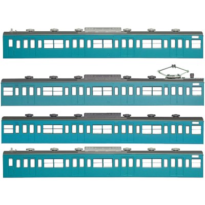 国鉄（JR）103系低運・非ユニット窓・冷改車・スカイブルー 基本＆増結セット