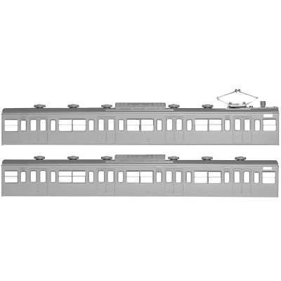 国鉄（JR）103系低運・非ユニット窓・冷改車増結用モハ2両ボディキット