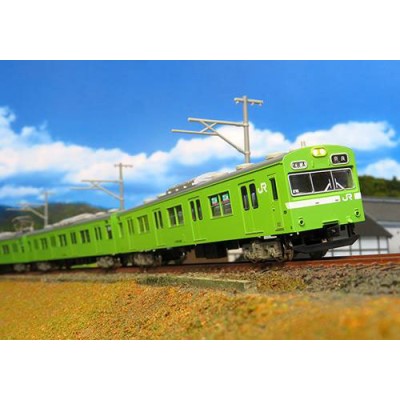 JR103系（関西形 ウグイス NS407編成 グレー台車）4両編成セット（動力付き）