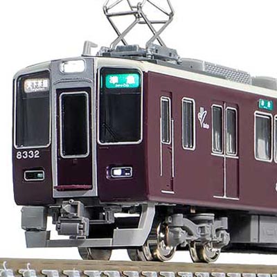 阪急8300系（2次車 8332編成+8313編成 白ライト）8両編成セット（動力付き）