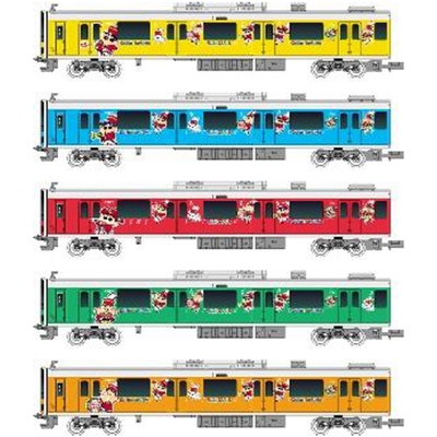 東武50050型(クレヨンしんちゃんラッピングトレイン)先頭車5両ディスプレイセット