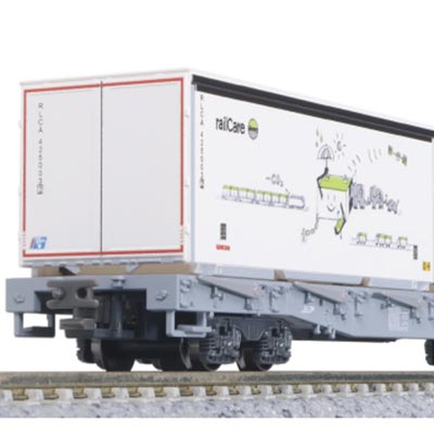 レーティッシュ鉄道 長物車 R-w（コンテナ積載） 4両セット