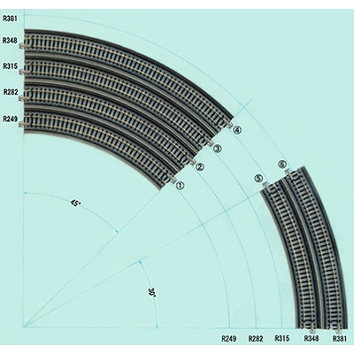 単線高架曲線線路 (各種) 商品画像