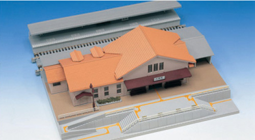 わらび餅様専用]KATO複線プレート地上駅舎+複線プレート対向式ホーム 