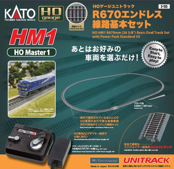 HOゲージユニトラック HM1 R670エンドレス線路基本セット | KATO