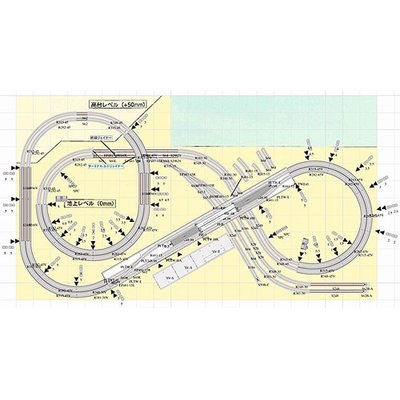 プラン04-3 高架駅を中心にした複線プラン 【KATOレール】