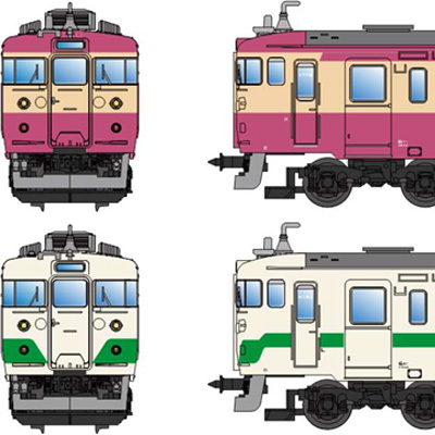 クハ455-600番代（東北地区）2両セット