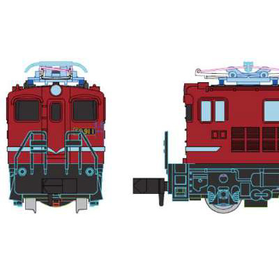 Cタイプ電気機関車 ED91-1タイプ 朱色