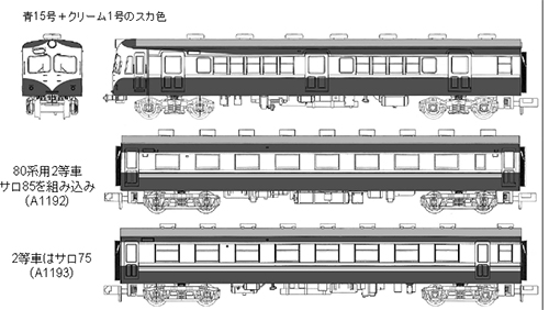 国鉄70系 スカ色・新塗装 6両セットa・サロ85 | マイクロエース A1192 
