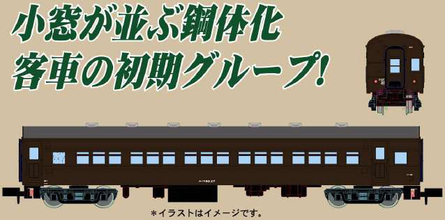 大型鉄道模型客車　2両セット