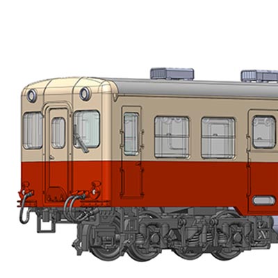 1/80 小湊鉄道 キハ200形 中期型 ボディ着色済みキット （組み立てキット）
