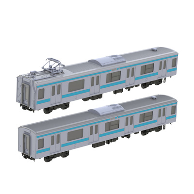 1/80 JR東日本209系直流電車タイプ （京浜東北色） モハ209 モハ208キット