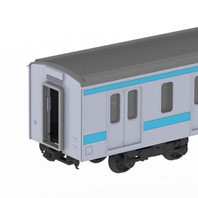 1/80 JR東日本209系直流電車タイプ（京浜東北色）サハ208