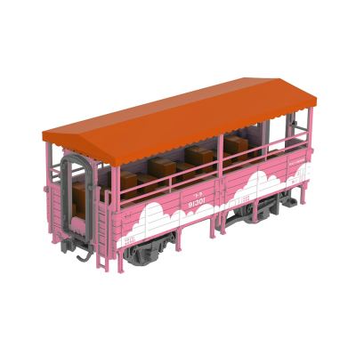 1/80 トロッコ列車（メルヘンピンク塗装）