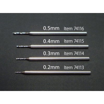 精密ドリル刃0.2mm(軸径1.0mm)