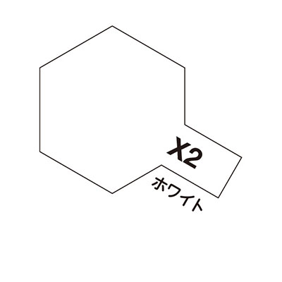 X-2 ホワイト 光沢 エナメル塗料 タミヤカラー 