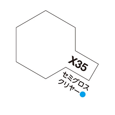 X-35 セミグロスクリヤー アクリルミニ タミヤカラー 