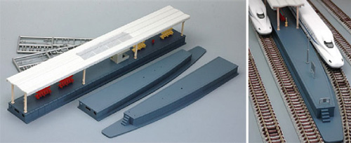 【Nゲージ】19車両と島式ホーム