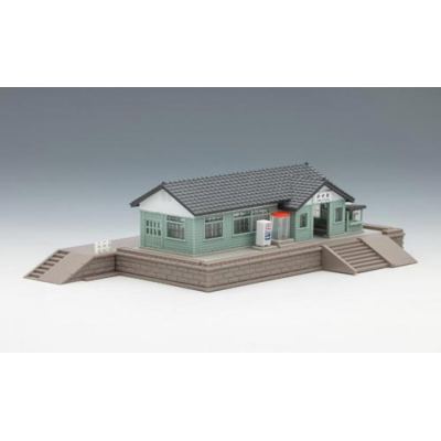 木造駅舎セット（淡緑）